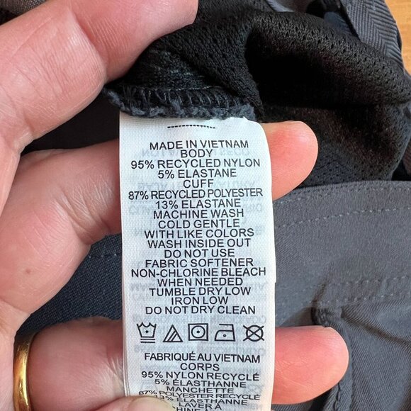 ***SOLD***prAna Womens Halle Hiking  Jogger II Sz 4 in Coal Gray Water Repellent - Picture 7 of 12